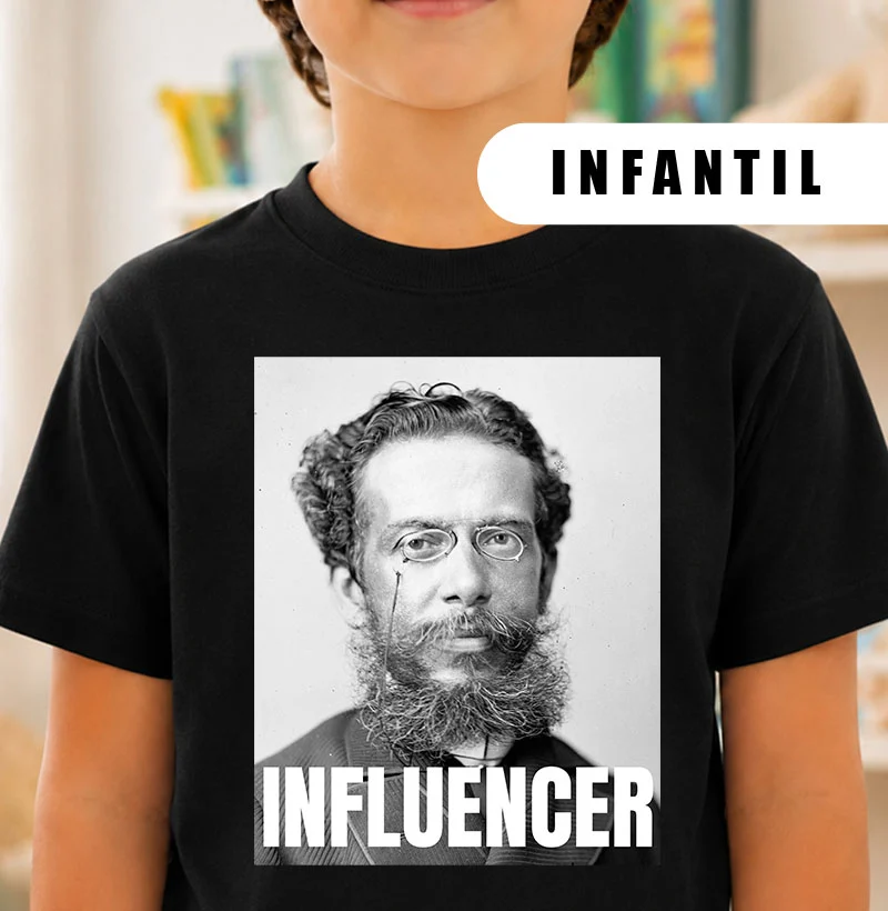 Camiseta Infantil- Influencer Machado de Assis