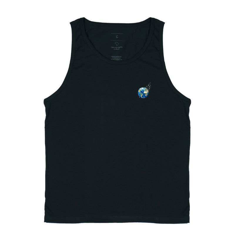Camiseta Globo Terrestre Avioes Dispersos Bolso | Arte 3D Viagem Mundo Pocket | Colecao Viciados em Viagem