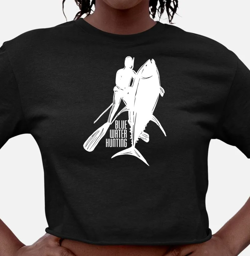 Camisa Cropped Blue Water Hunting