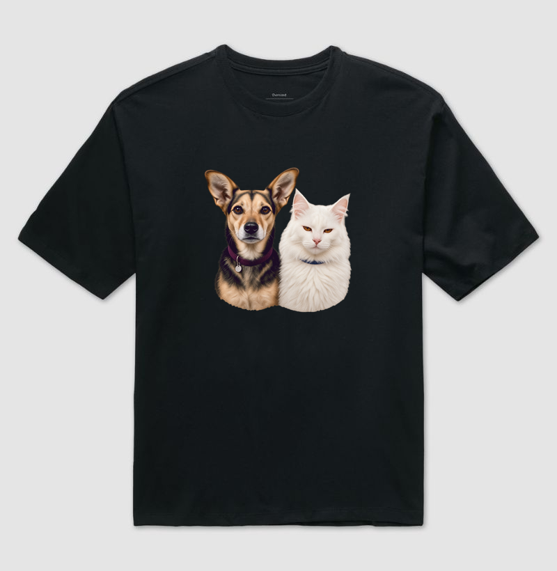Camiseta Oversized Amora e Barão