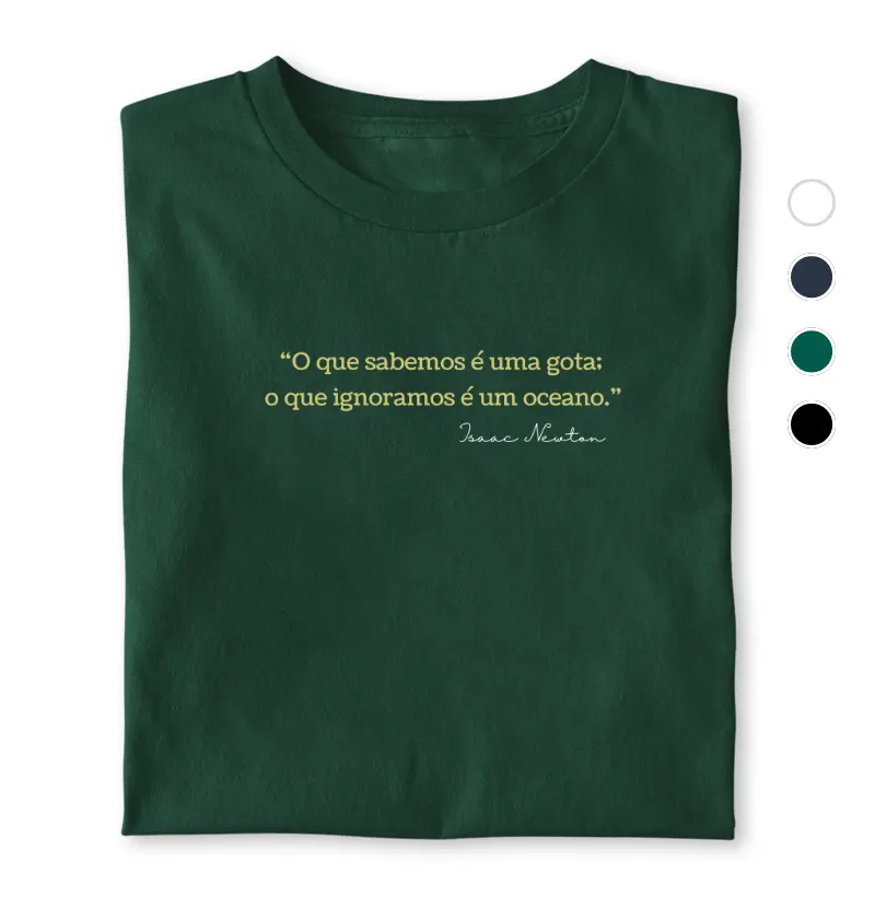 O que sabemos é uma gota...