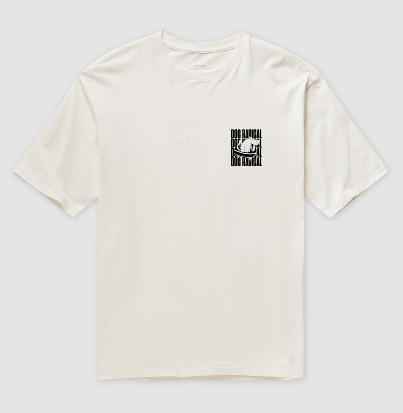 Camiseta Oversized Dog Pulse Radical White Small - Dog On Fire