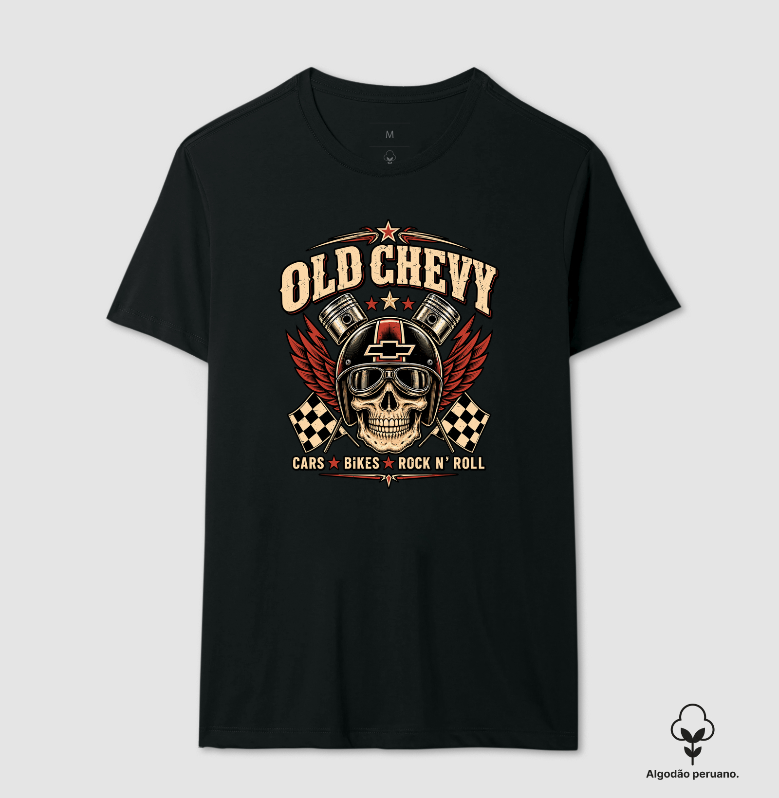 Ride or Die | Steel & Wheels - Old Chevy - Camiseta Algodão Peruano