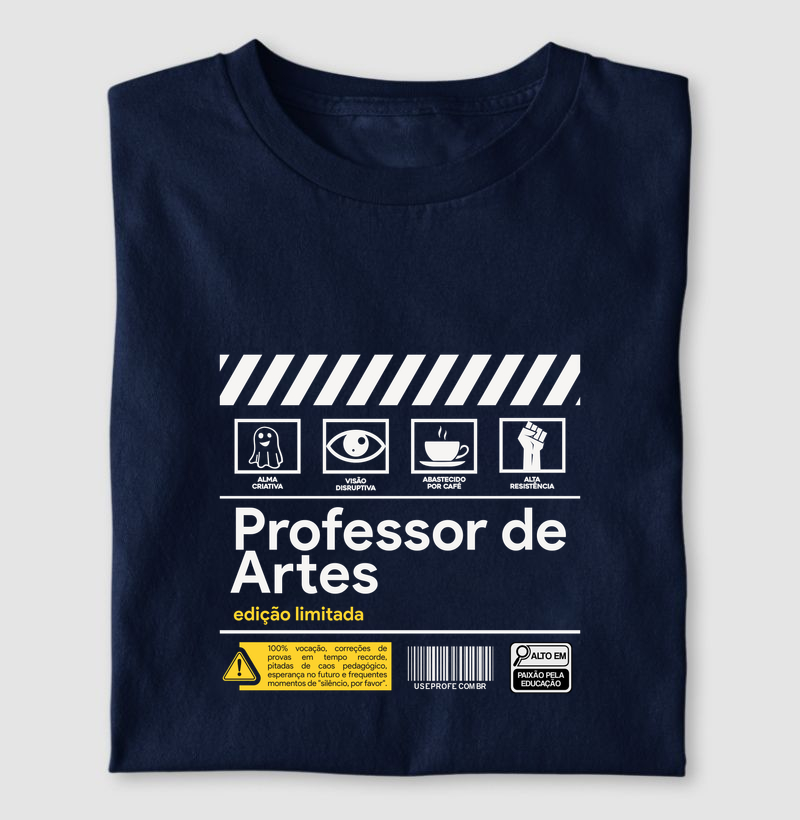 Professor de Artes - Rótulo