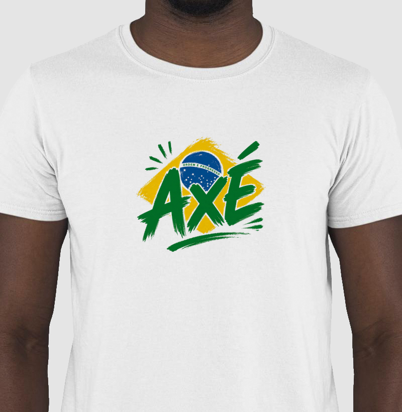 Camiseta Axé Bandeira Algodão Premium