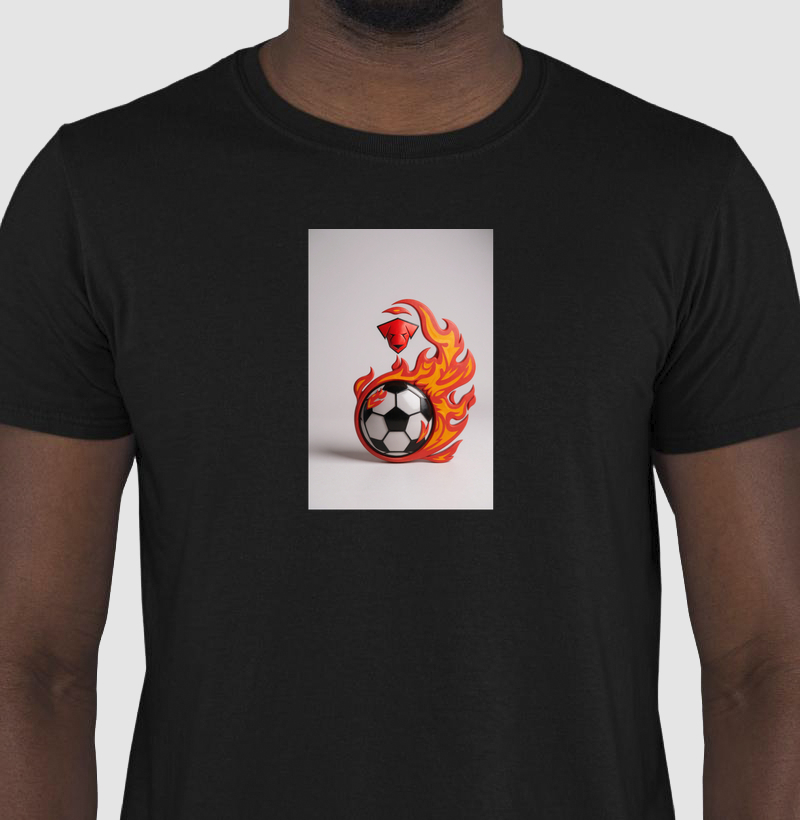 Camiseta T-Shirt Algodão Chamas 