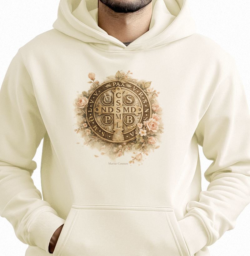 Moletom Hoodie São Bento rosas