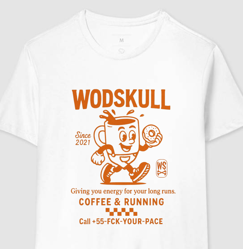 Camiseta Wodskull Coffee & Running