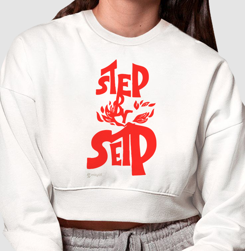 Cropped Moletom - Step by step