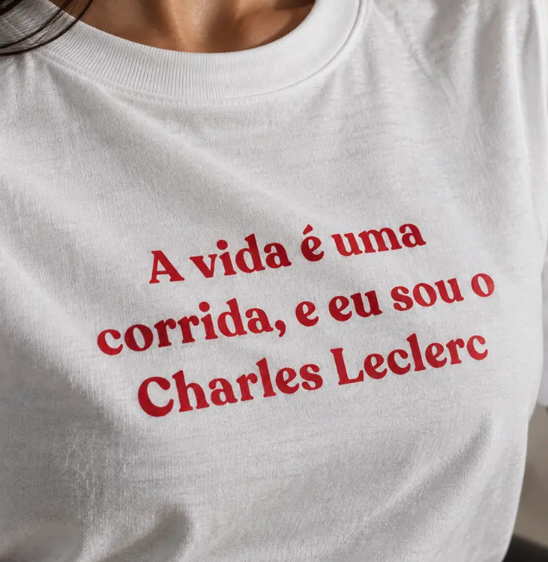 Na vida eu sou o Charles Leclerc