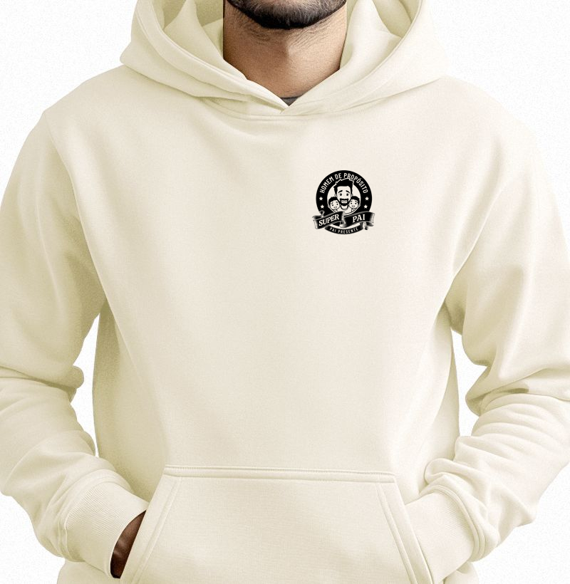 Hoodie Moletom Homem de propósito, pai presente. - Hoodie Moletom
