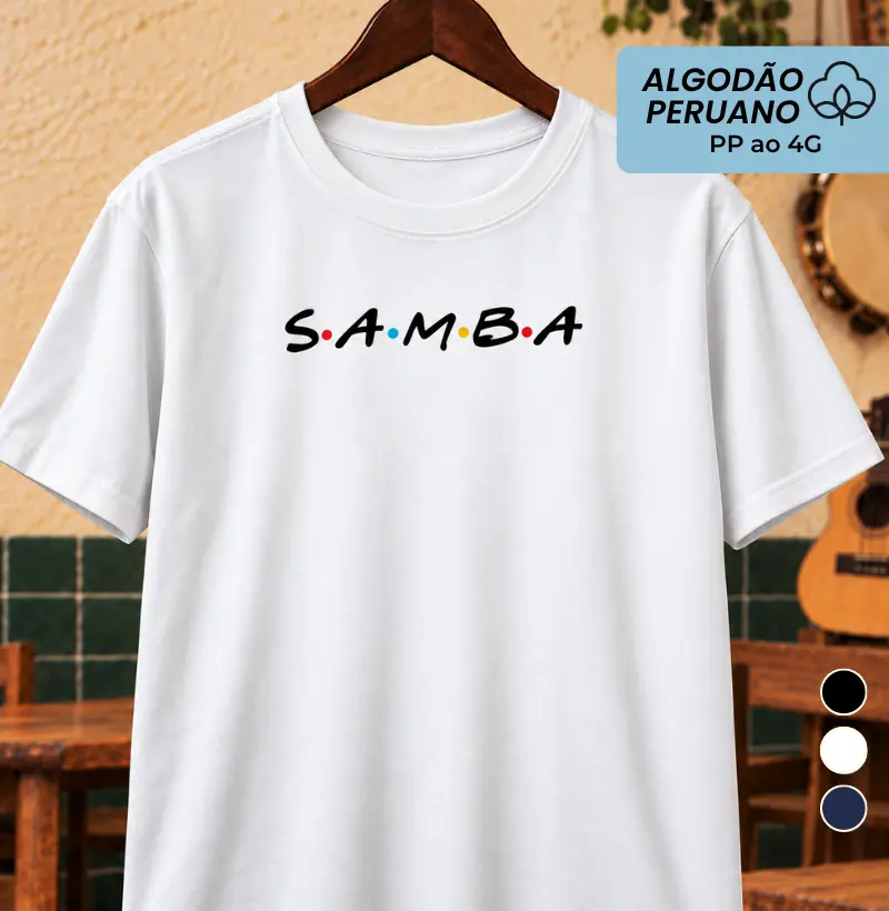 Samba Friends - Camiseta Algodão Peruano