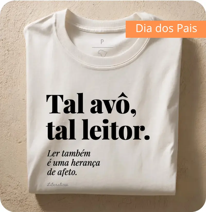 Camiseta Tal avô, tal leitor. - Camiseta