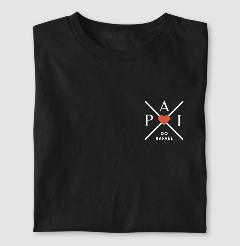 Camiseta Pai Coração Personalizada | Presente Dia dos Pais | Para personalizar 👉ANTES DA COMPRA👈 chame no WhatsApp