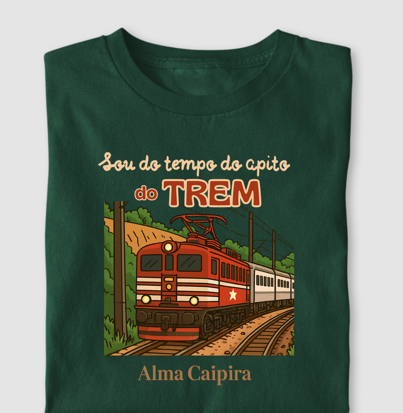 Sou do tempo do apito do trem