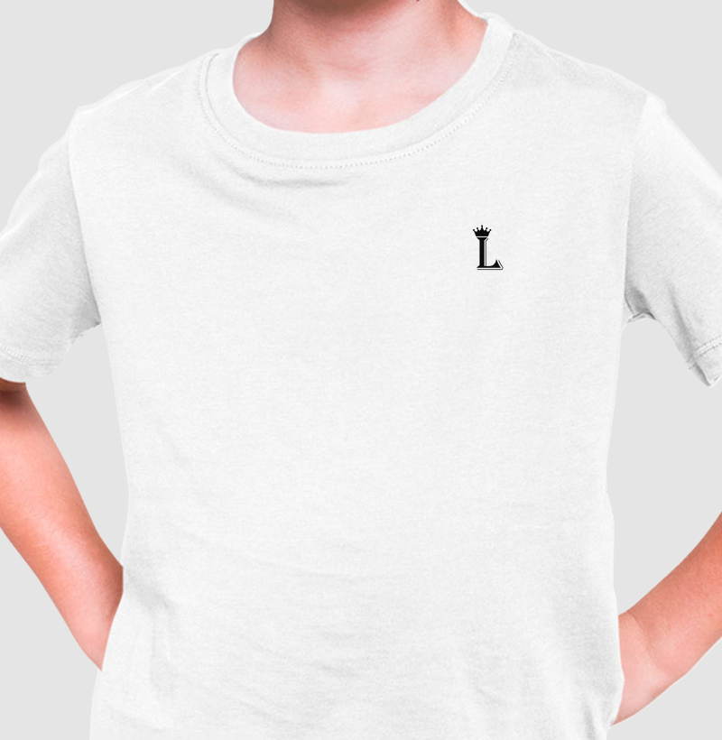 Camiseta Infantil Básica Luxum Logo Preto 