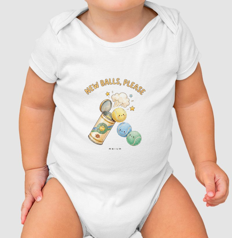 Body de Bebê Tênis: New Balls, Please!