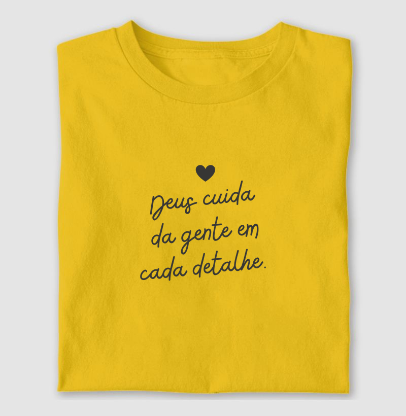 Deus cuida da gente em cada detalhe - cores claras