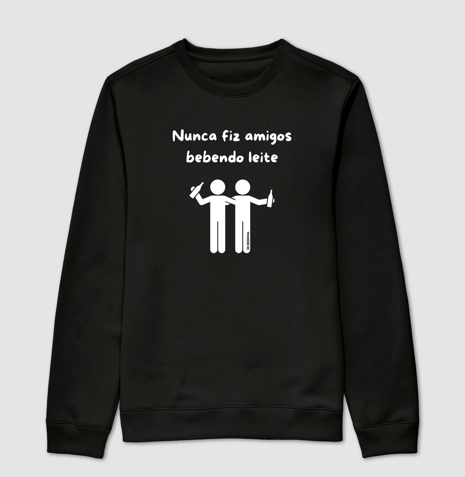 Nunca fiz amigos bebendo leite