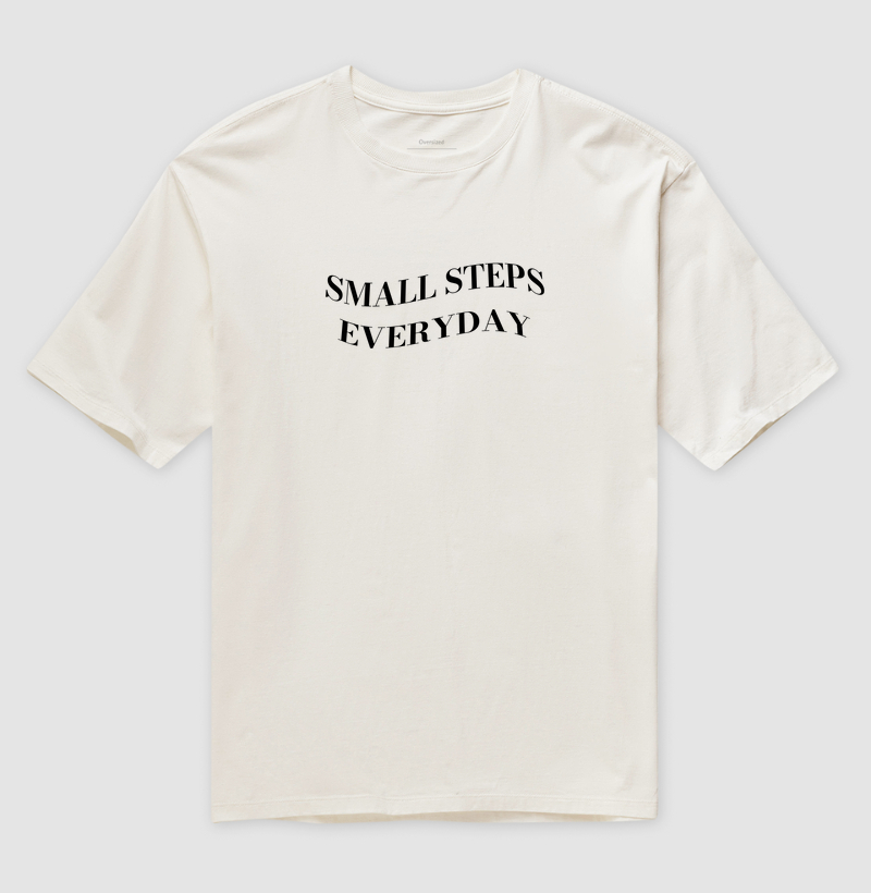 Camiseta small steps everyday
