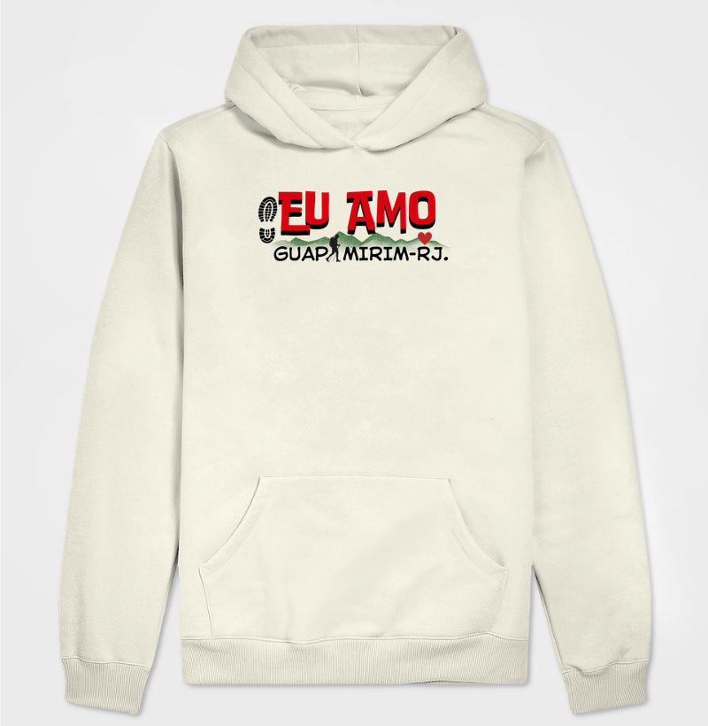 Casaco Hoodie Moletom Eu amo Guapimirim.