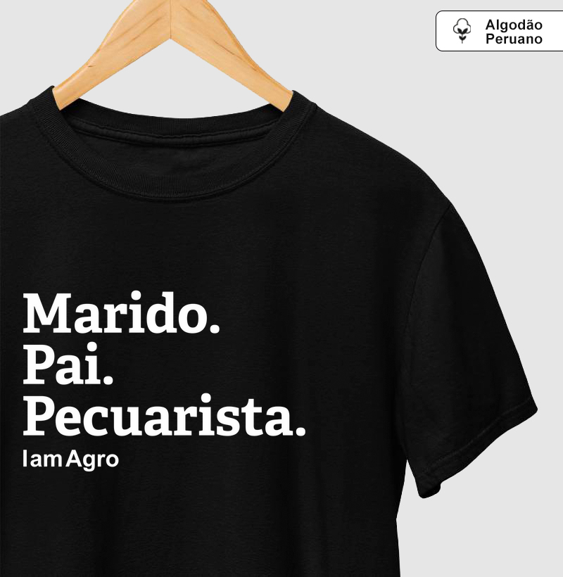 Camiseta Pai - Marido - Pecuarista