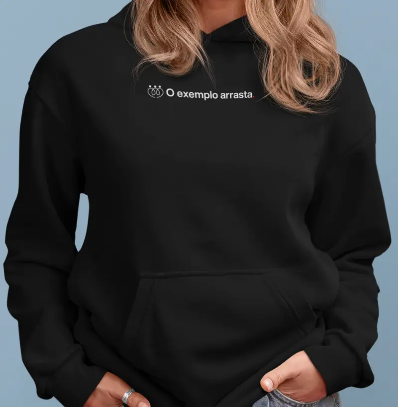 O exemplo arrasta - minimalista HOODIE