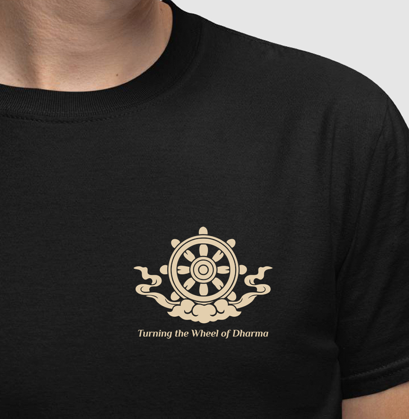 Camiseta Turning the Wheel of Dharma - Camiseta Budista