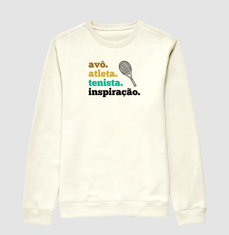 Avô, atleta, tenista, inspiração - Moletom