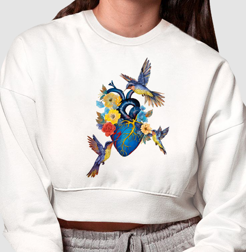 Beija-Flor Core - Moletom Cropped