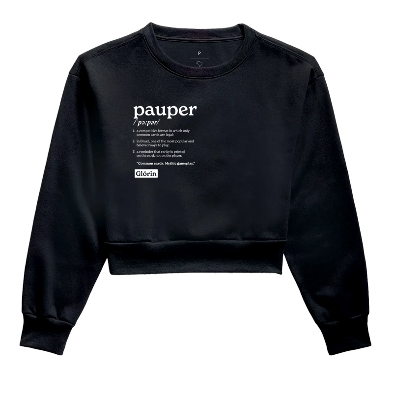 Pauper - Dictionary - Cropped Moletom