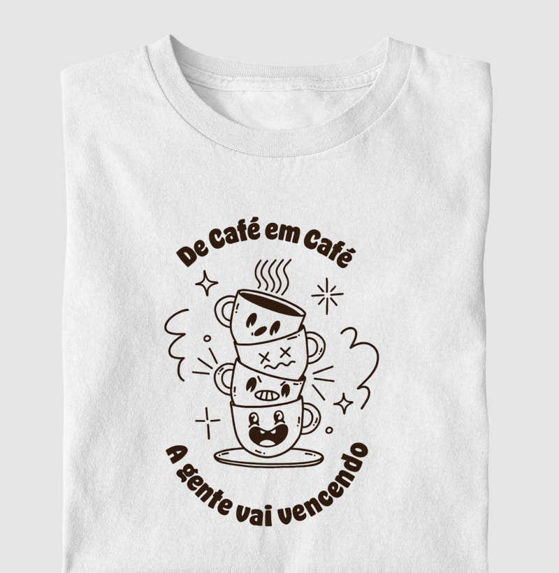 Camiseta - De Café em Café ☕