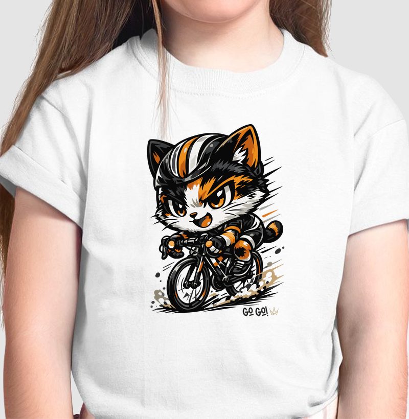 Gato radical pedalando