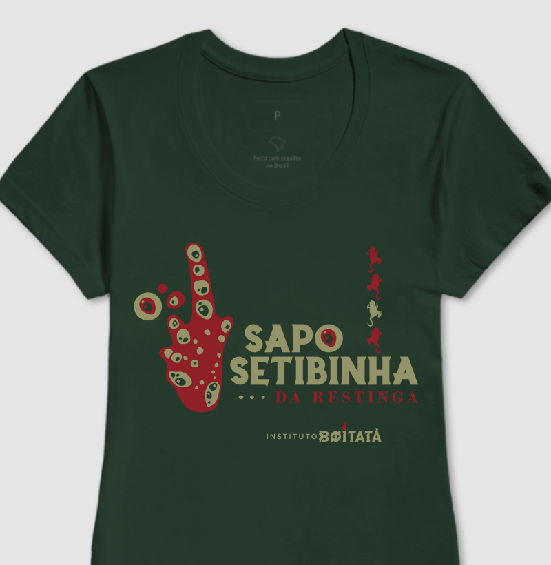 Sapo Setibinha - Logo em Vermelho e Dourado