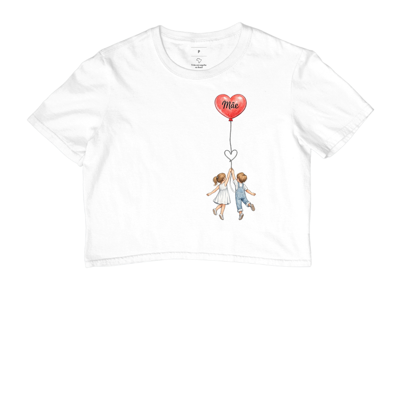 Coração de mãe em aquarela