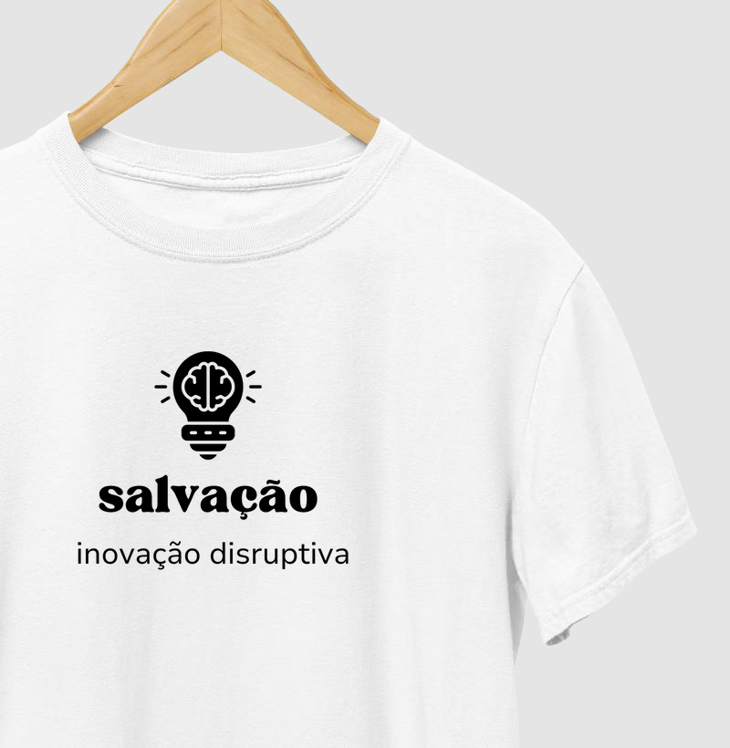 Camiseta Sistema Quebrada: Salvação & Inovação