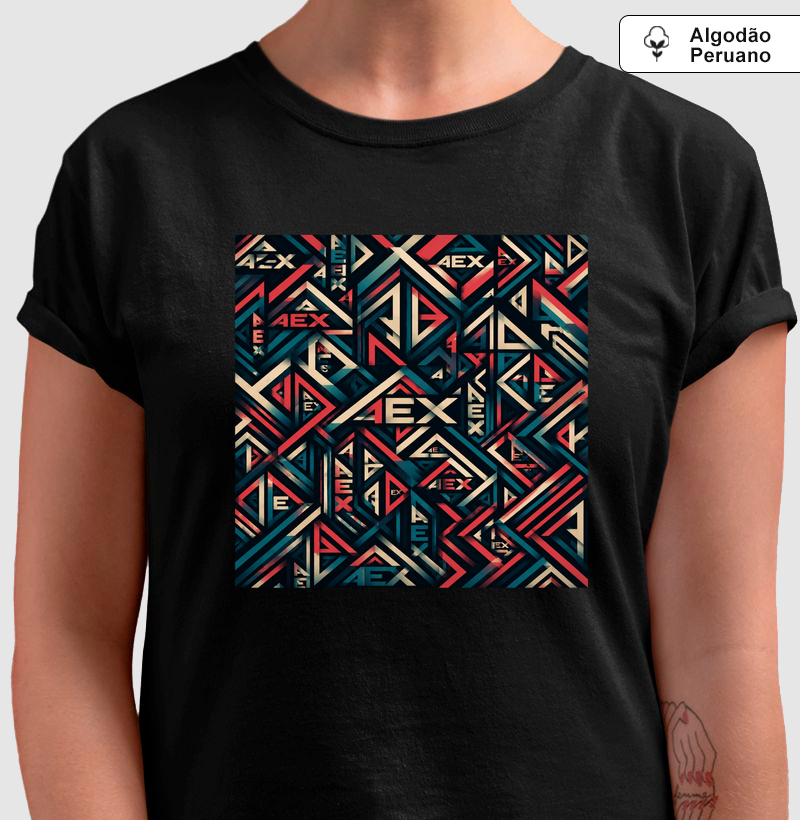 T-shirt Peruano Fractal Lines