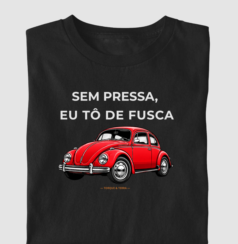 Sem pressa, eu tô de fusca - Vermelho