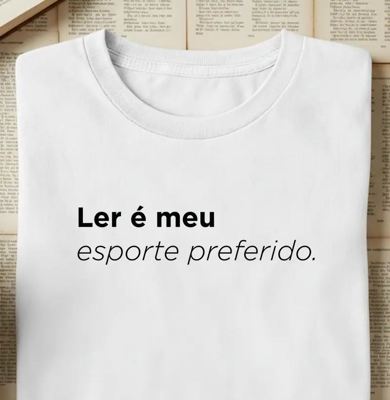 Ler é meu esporte preferido