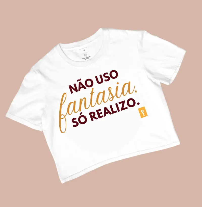 Camiseta Cropped Fantasia