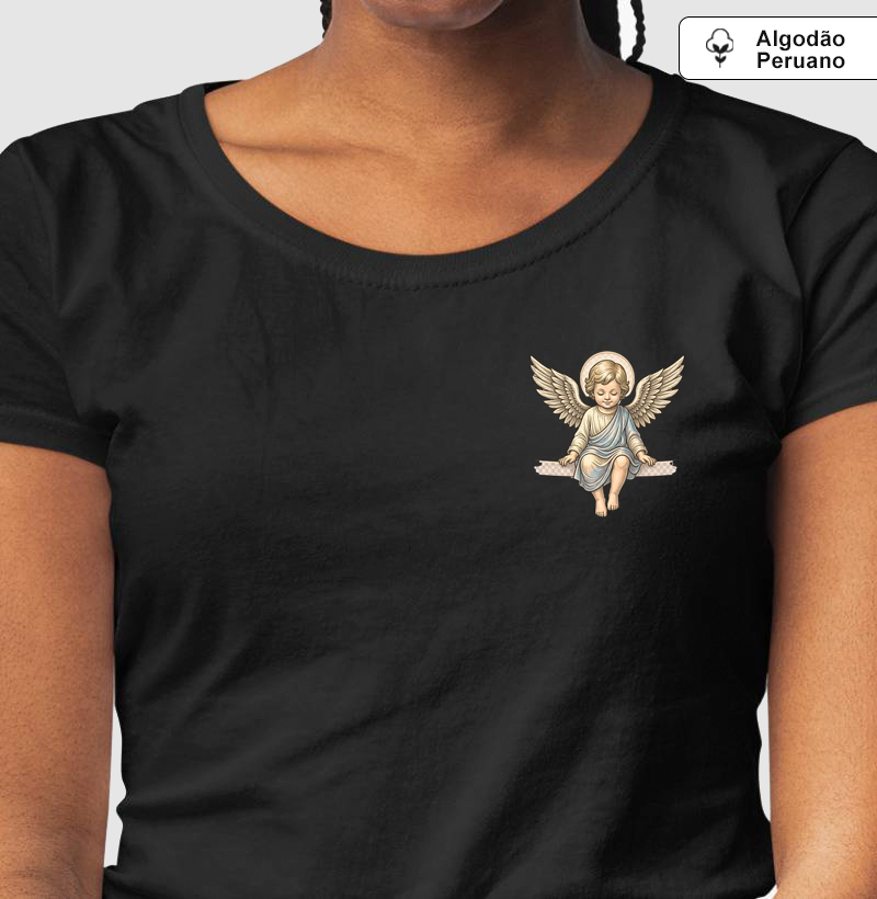 Camiseta Algodão Peruano Anjo