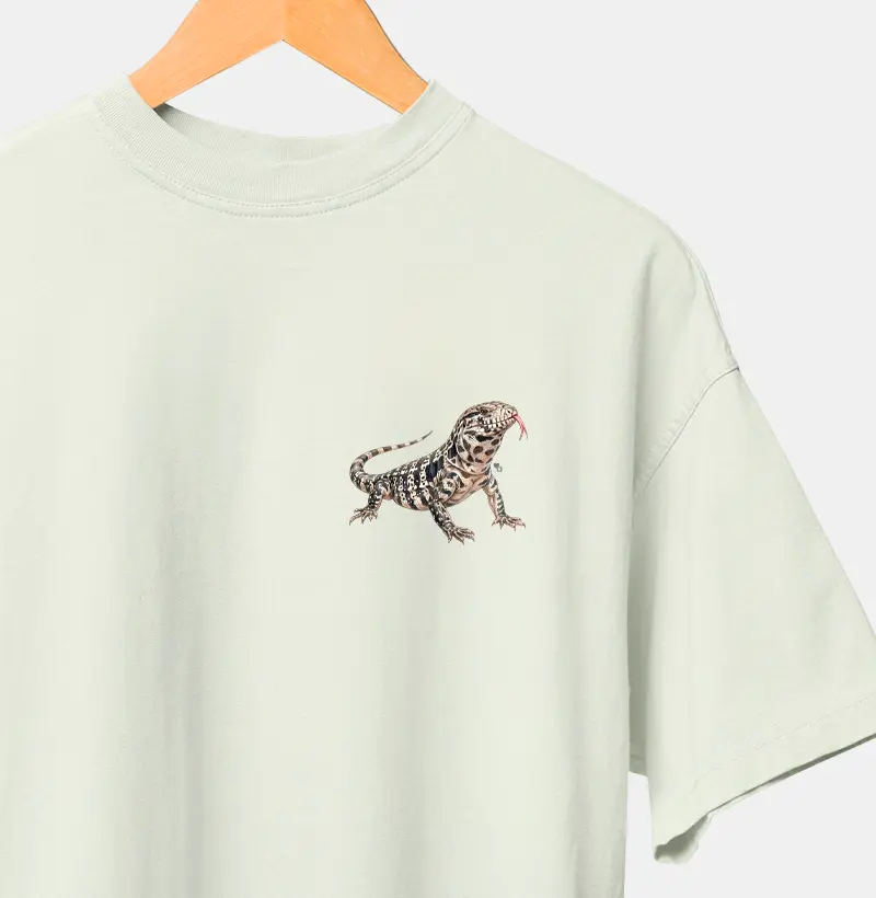 Répteis - Mini - Teiú - Oversized - Camiseta Oversized