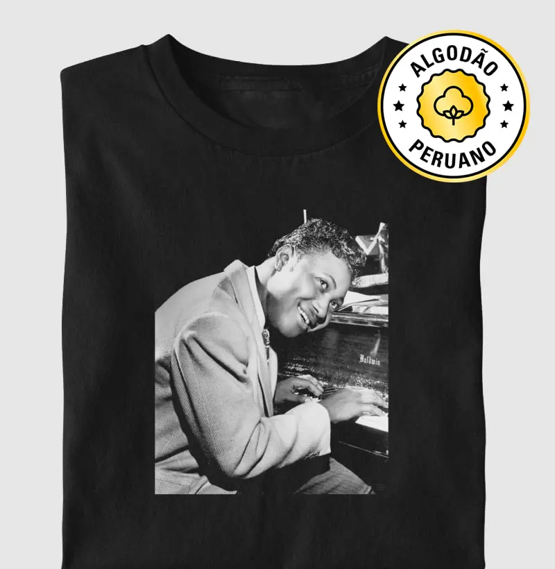 Amos Milburn, c. 1950 - Camiseta Algodão Peruano