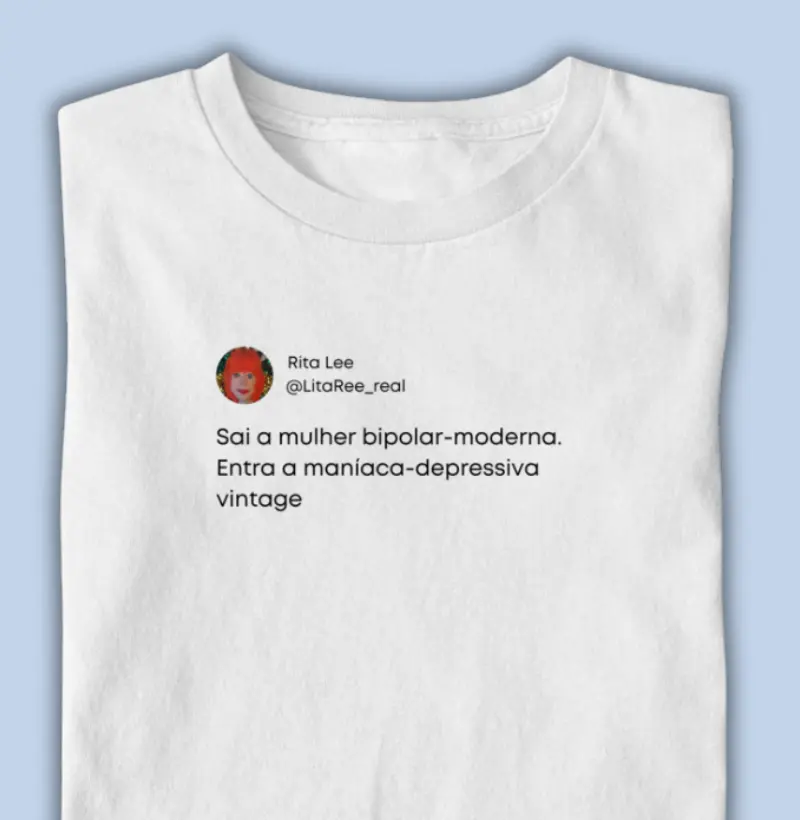 maníaca-depressiva vintage - tweet rita lee