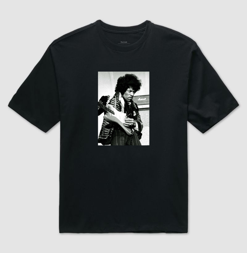 Jimi Hendrix - 1967 - Camiseta Oversized