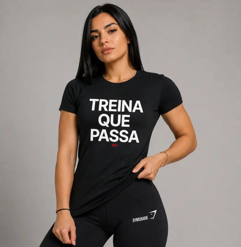 Camiseta Treina que Passa – TRN | Transforme Tudo em Treino