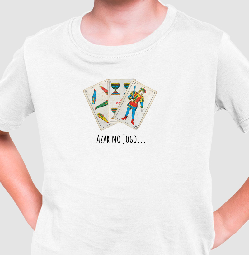 Camiseta azar no jogo (infantil)