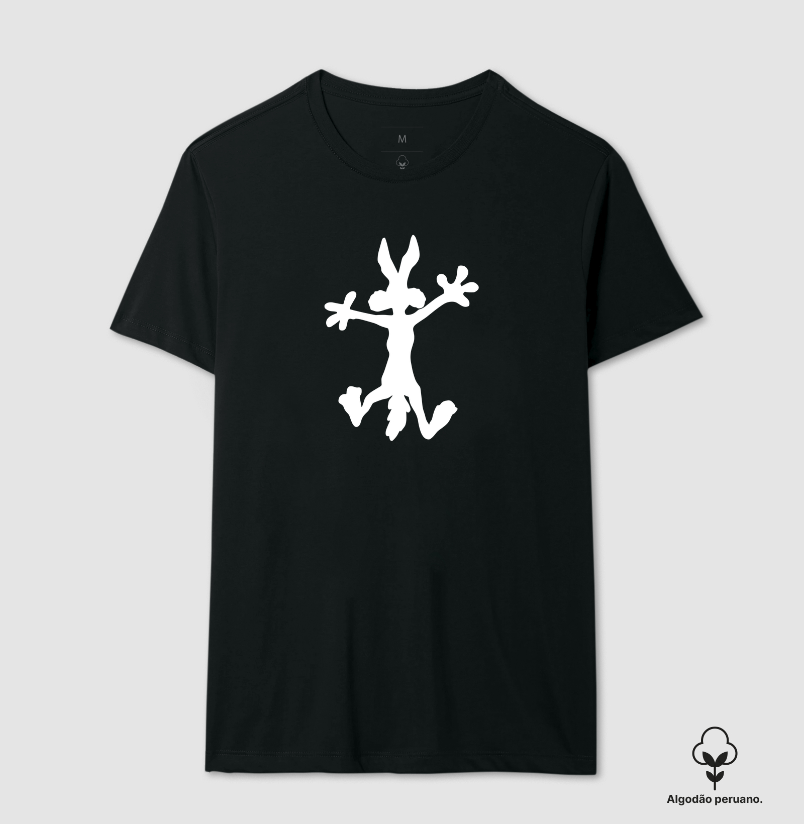 Coyote caído - Camiseta Algodão Peruano