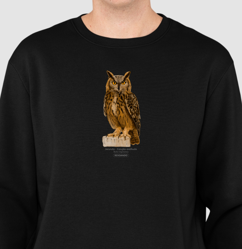 Aves do Brasil - Jacurutu - Corujão-orelhudo - Moletom