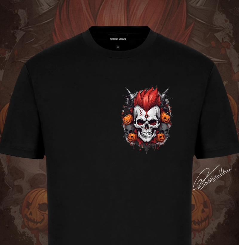 Halloween Mohican Skull de bolso